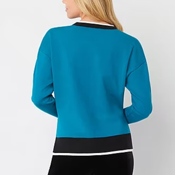 JUICY BY JUICY COUTURE PLUS WOMEN'S CREW NECK LONG SLEEVE PULLOVER SWEATER, 1X - Picture 2 of 2